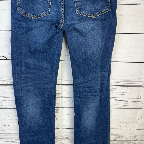 GAP Stretch Straight Distressed Denim Blue Jeans Size 16 Husky Boys EUC - Picture 7 of 15